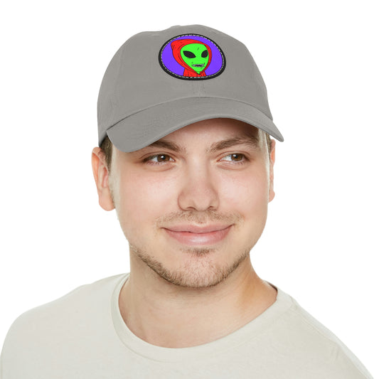 Alien Anonymous Visitor Dad Hat with Leather Patch (Round)