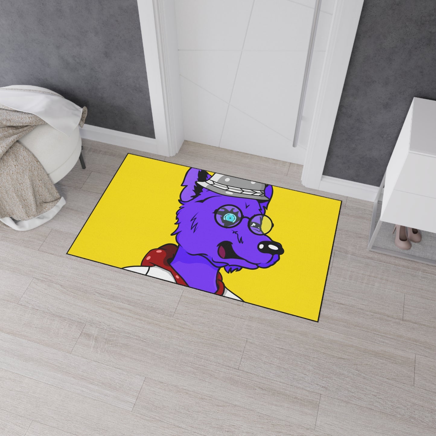 Werewolf Wolf Wolve Howling Moon Heavy Duty Floor Mat