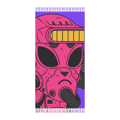 Armored Pink Future Alien Cyborg Machine Visitor Boho Beach Cloth