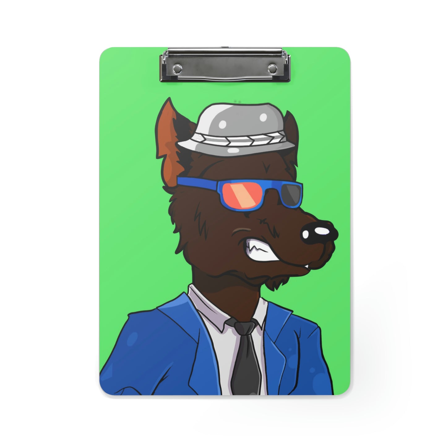 Business Agent Sales Wolf Werewolve Clipboard