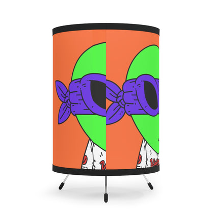 Alien Peace Invasion Tripod Lamp with High-Res Printed Shade, US\CA plug