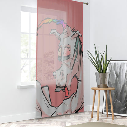 Unicorn Mythical Horse Creature Window Curtain