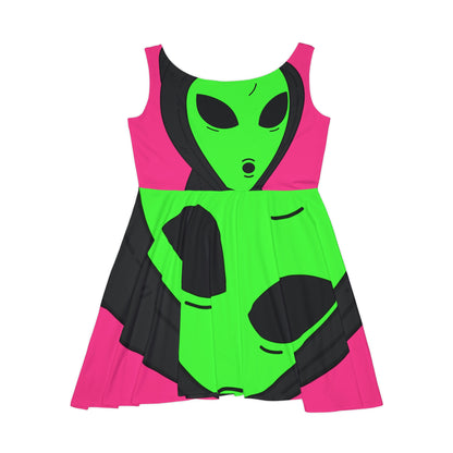 Anonymous Anon Alien Visitor Women's Skater Dress (AOP)