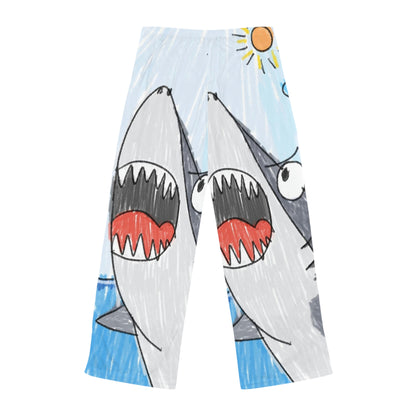 Shark Jaw Teeth Attack Ocean Sea Creature Women's Pajama Pants (AOP)