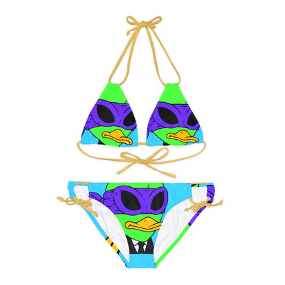 Visitor 751 Alien Strappy Bikini Set