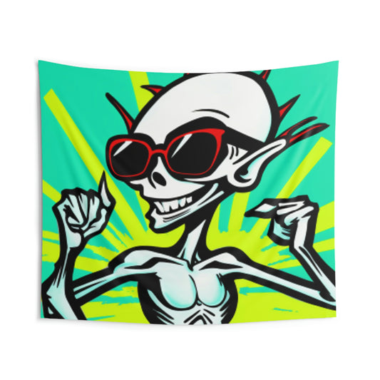 Beach Bum Summer Alien Anime Indoor Wall Tapestries