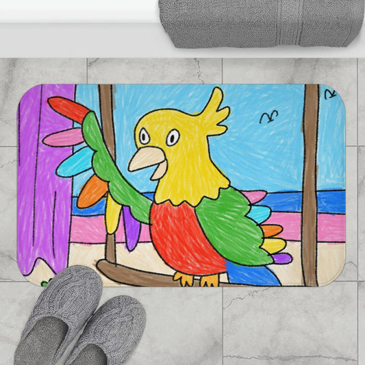 Animal Lover Parrot Perfect Gift for Parrot Owners Bath Mat