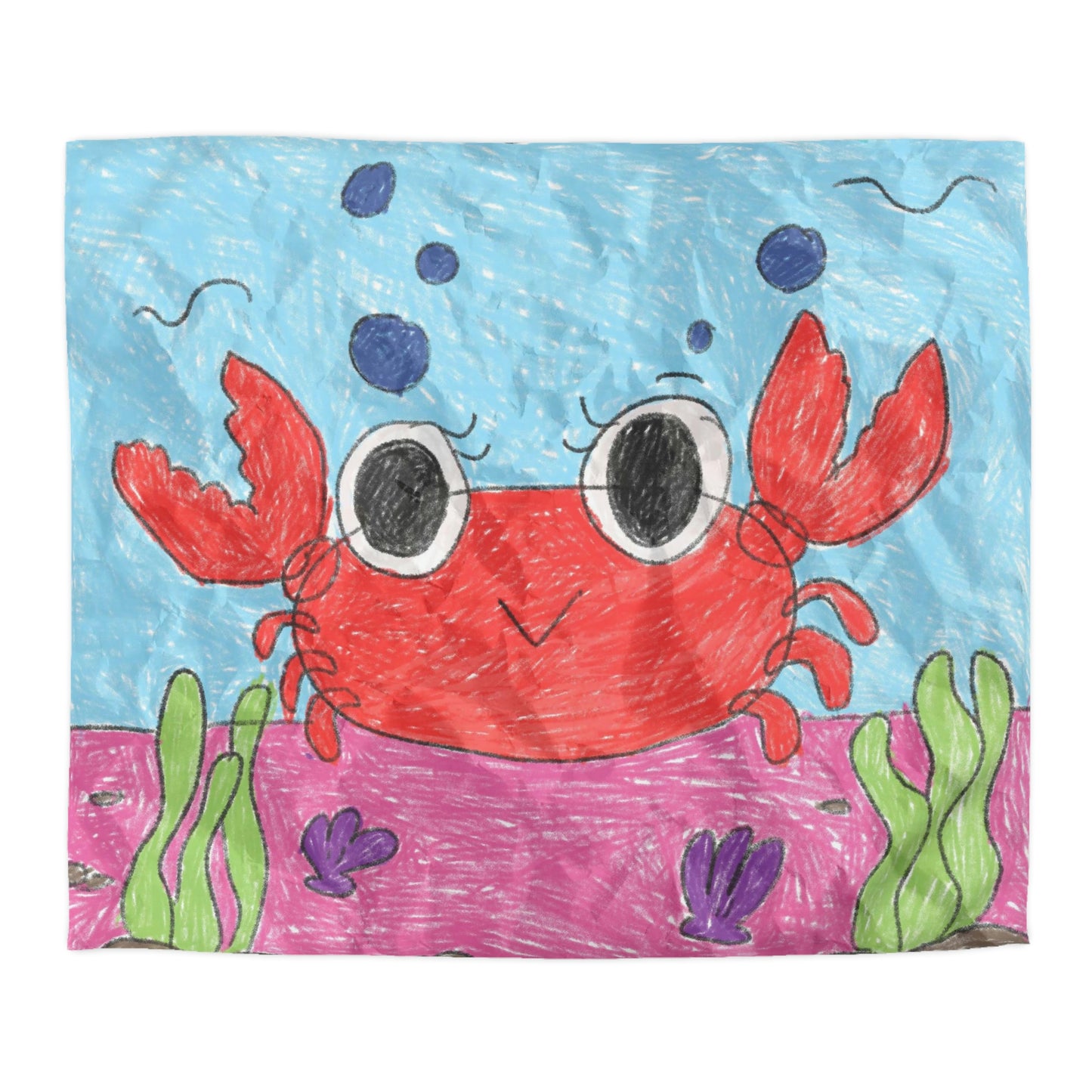 Lobster Crab Graphic Sea Lovers Microfiber Duvet Cover