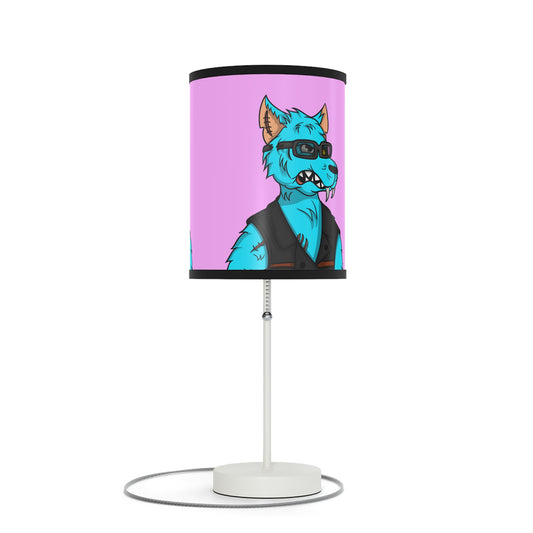 Aqua Werewolve Animal Dog Wolf Lamp on a Stand, US|CA plug