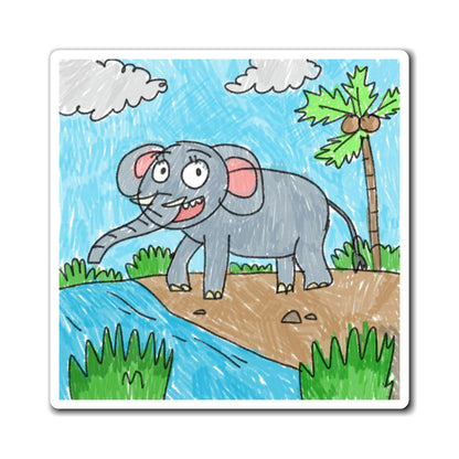 Elefante Elephant King Safari Animal Magnets