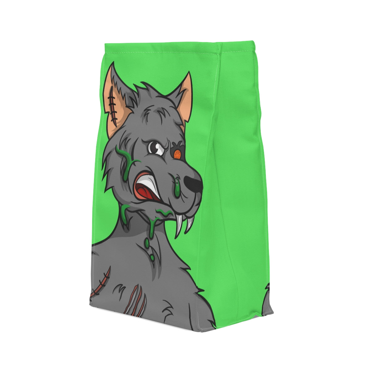 Wolf Grey Cyborg Animal Werewolve Polyester Lunch Bag