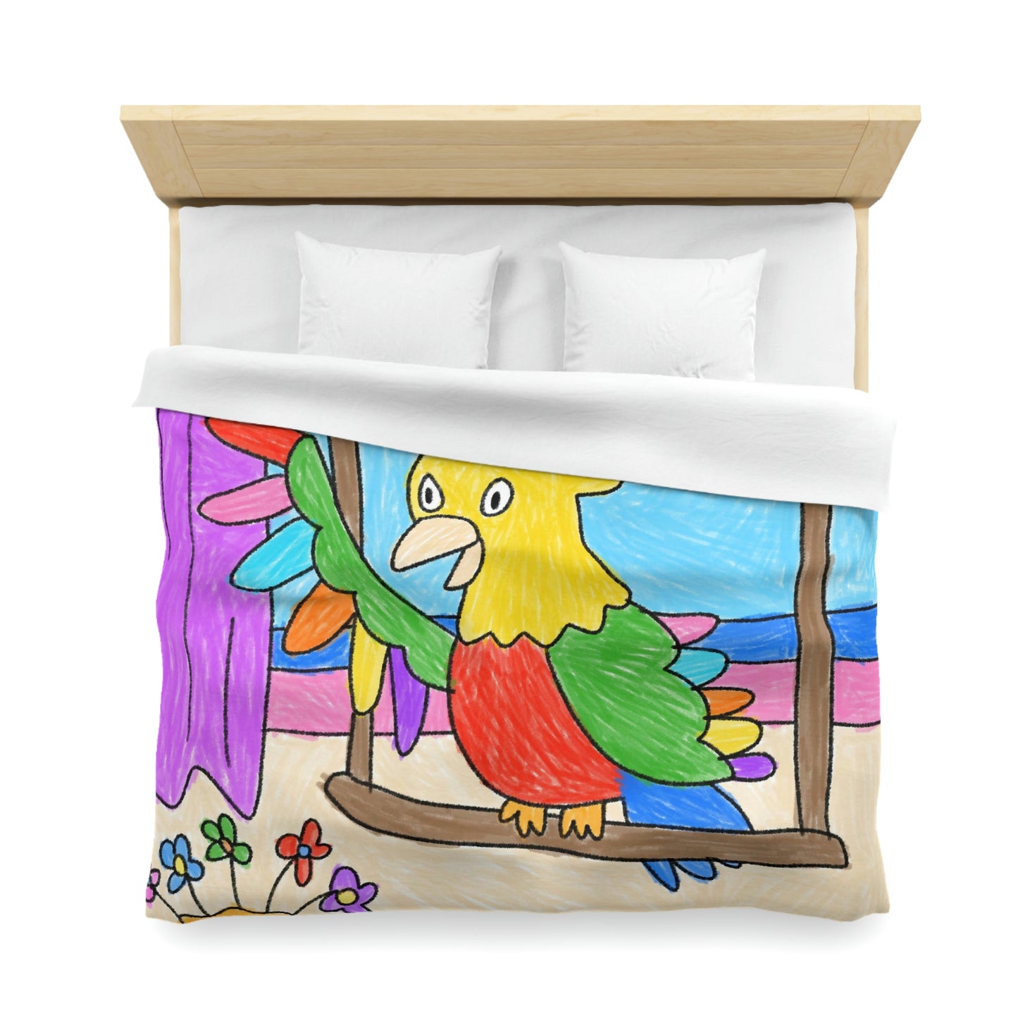 Animal Lover Parrot Perfect Gift for Parrot Owners Microfiber Duvet Cover