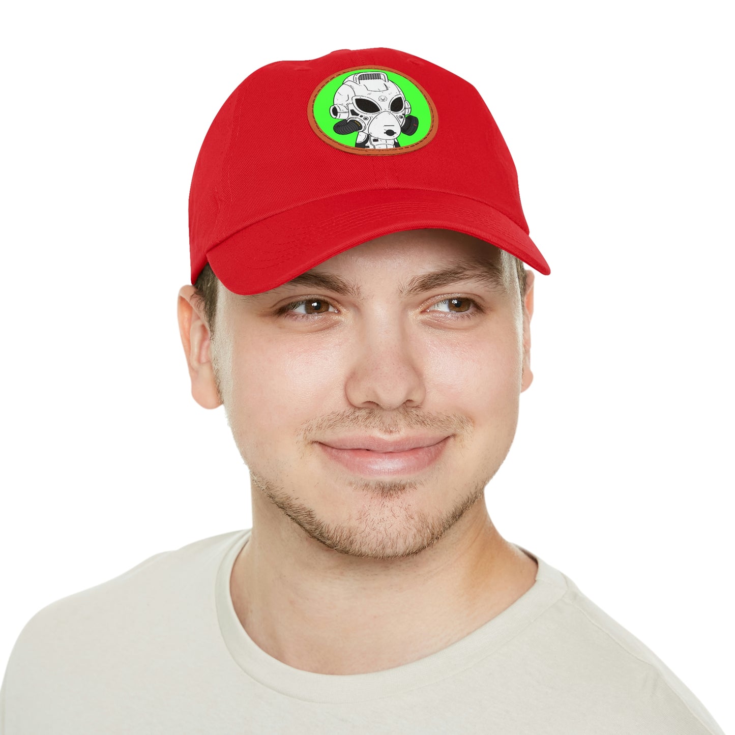 Alien LOL Visitor Dad Hat with Leather Patch (Round)