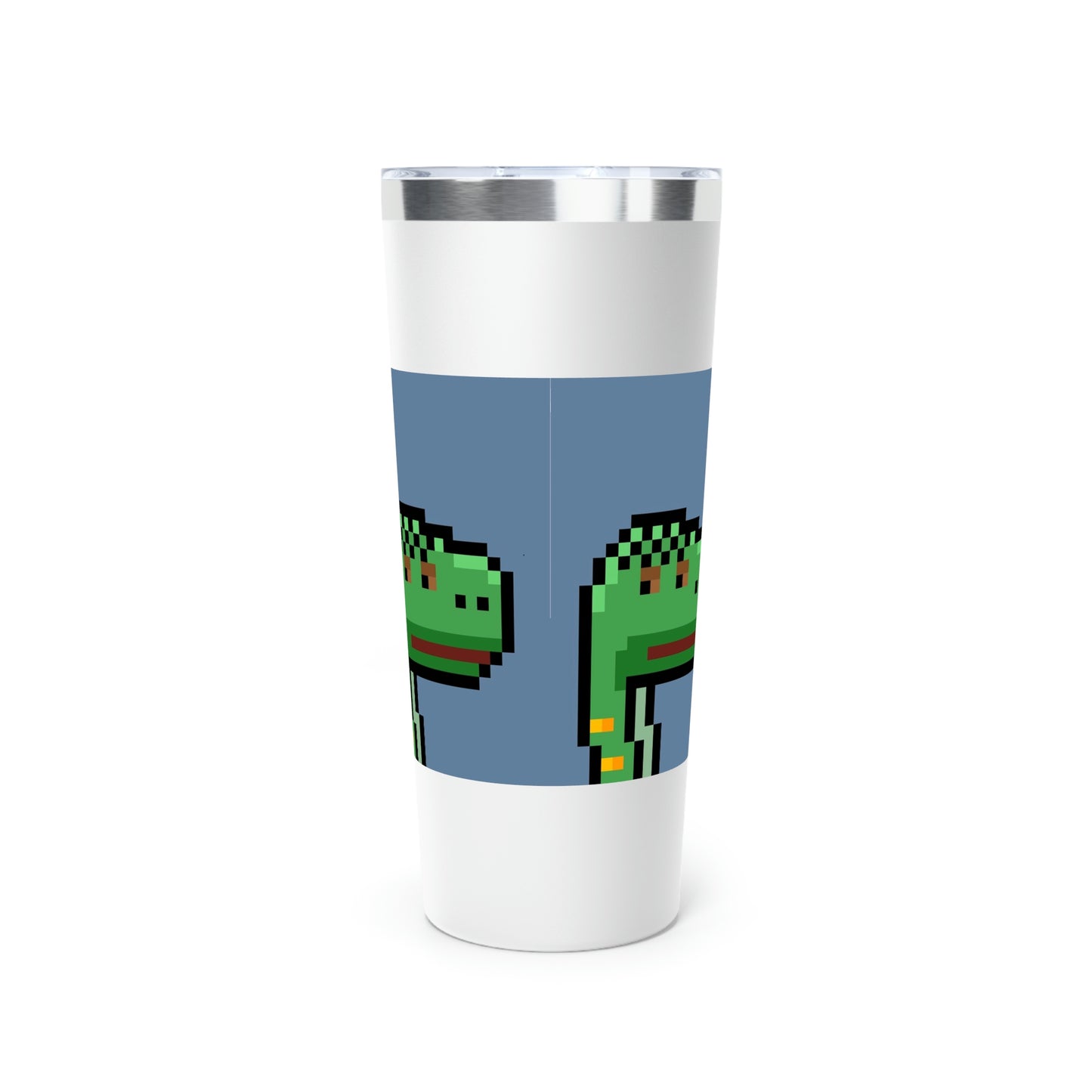 Dinosaur Dino Pixel Copper Vacuum Insulated Tumbler, 22oz