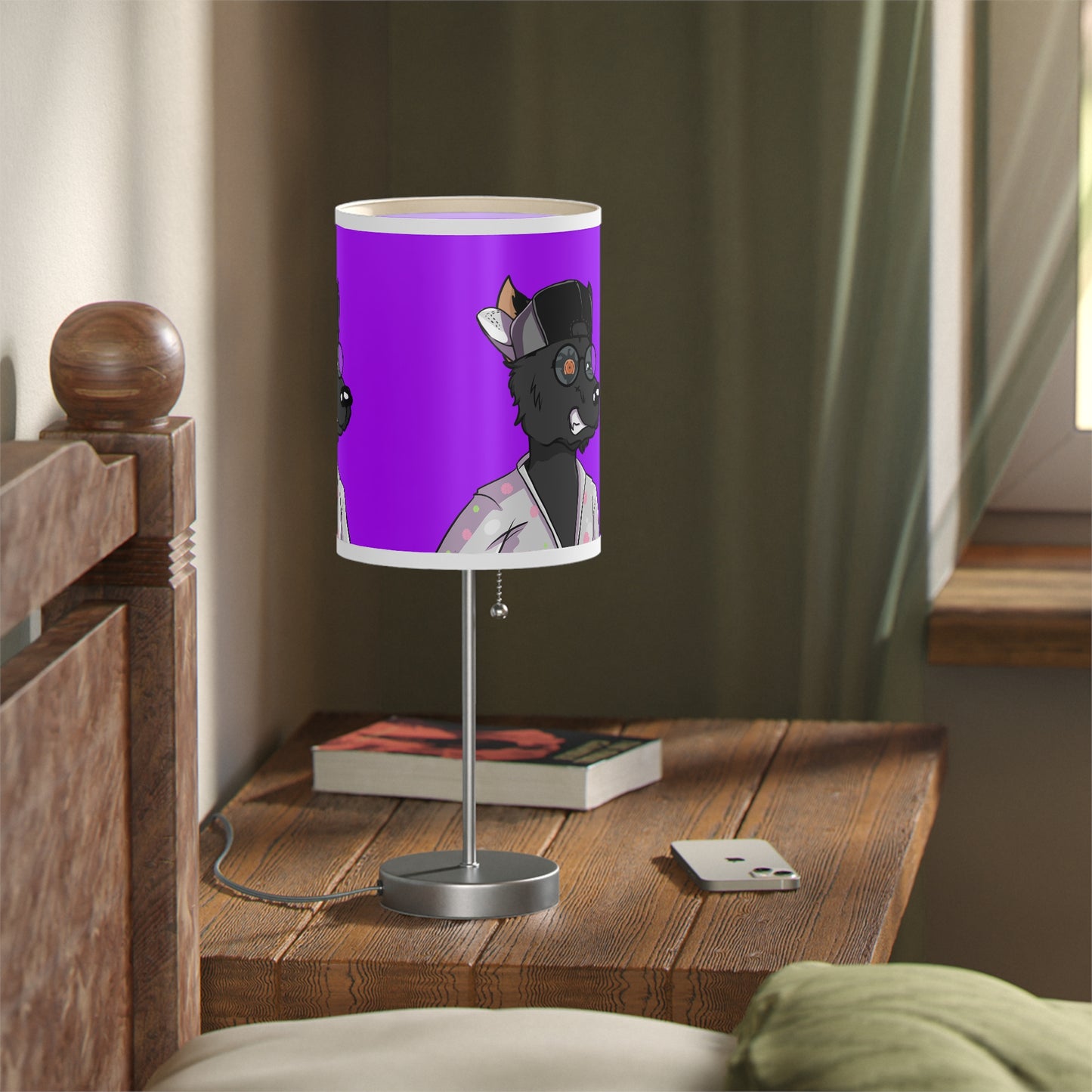 Werewolve Robe Relax Fit Wolf Cyborg Lamp on a Stand, US|CA plug