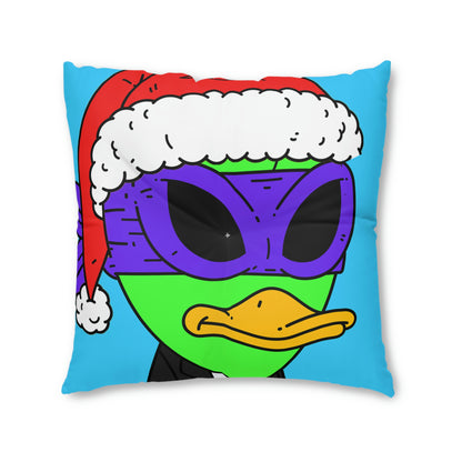 Santa Christmas Alien Visitor751 Tufted Floor Pillow, Square