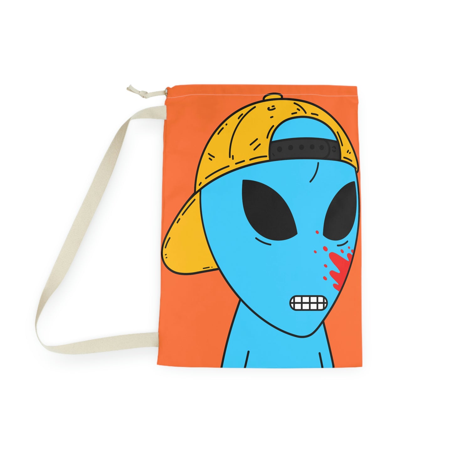 Alien Blue Blood Visitor Laundry Bag