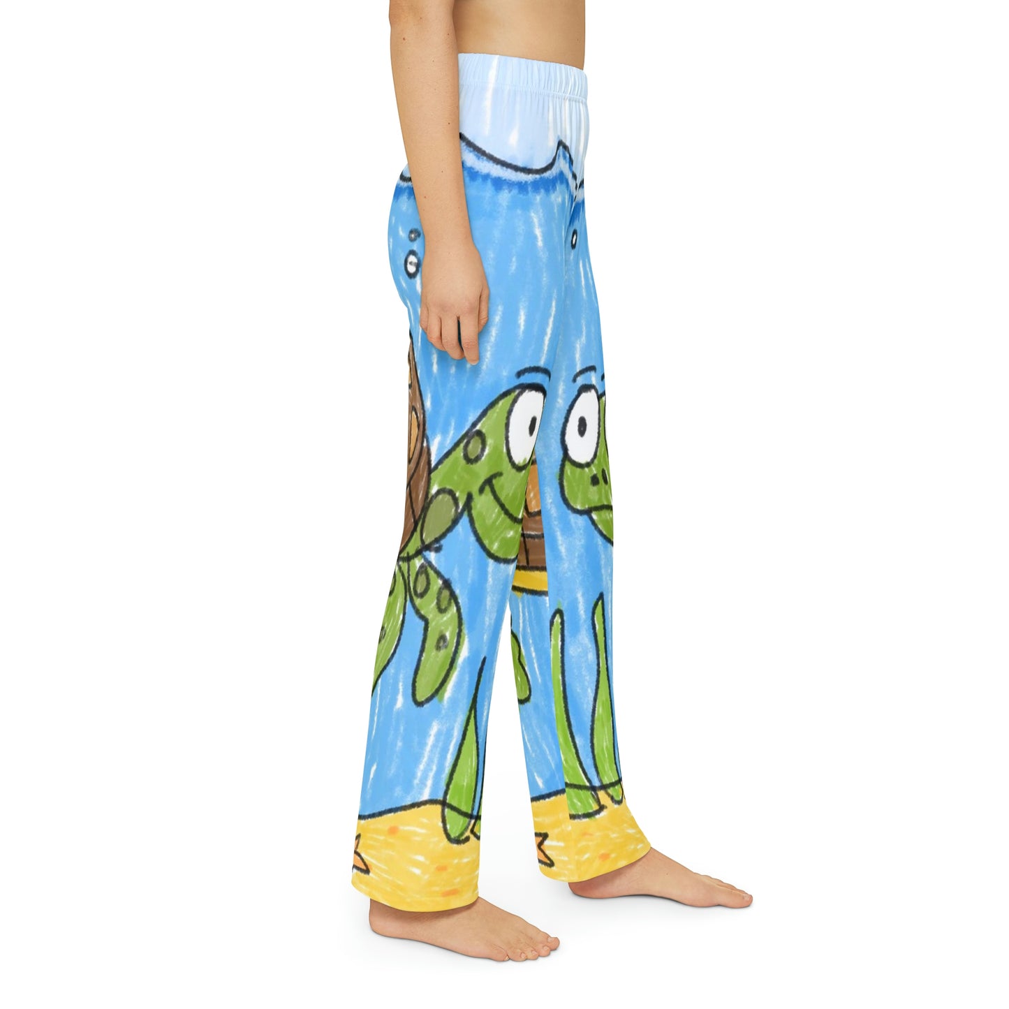 Pantalones de pijama para niños Sea Turtle Beach Sand Ocean 