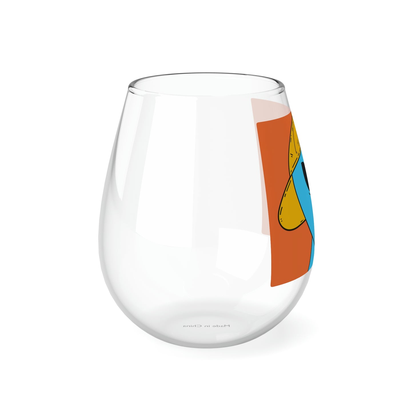 Alien Blue Blood Visitor Stemless Wine Glass, 11.75oz