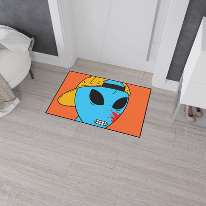 Blood Blue Alien Visitor Heavy Duty Floor Mat