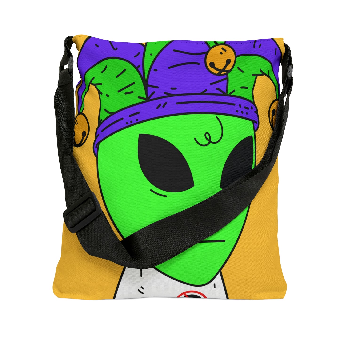 Jester Alien Joker Visitor Adjustable Tote Bag (AOP)