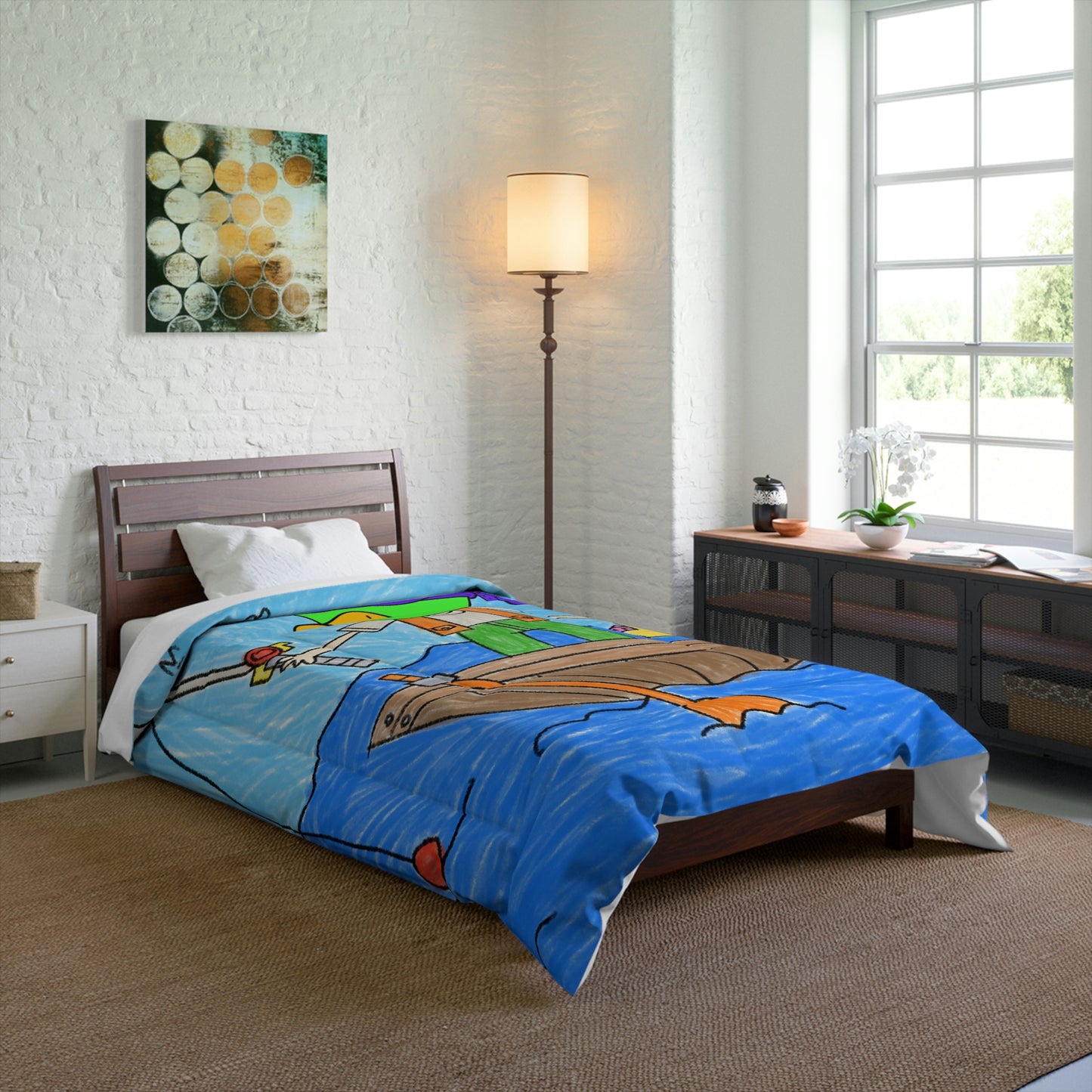 Fishy Alien Fish Catcher Visitor 751 Fishing Comforter