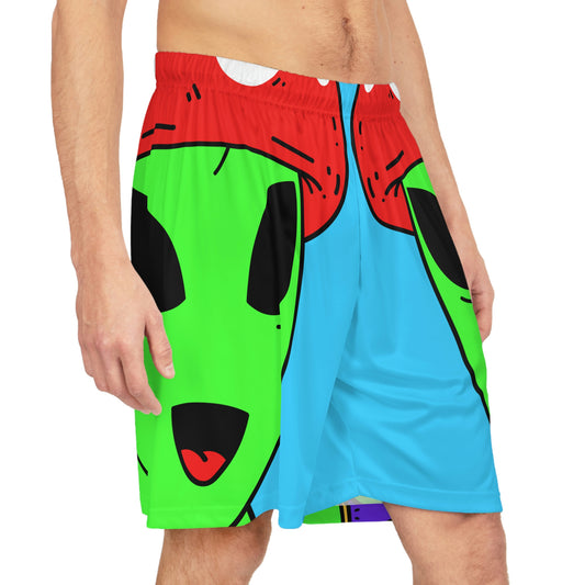 Healthy Sport Jersey Mushroom Alien Basketball Shorts