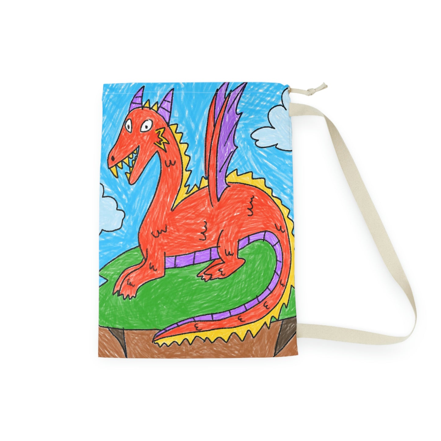 Fierce Dragon Medieval Laundry Bag