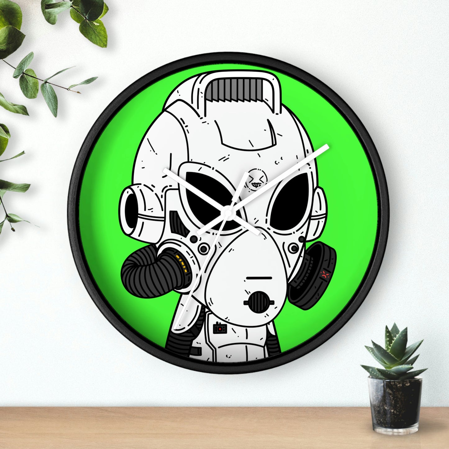 Alien LOL Visitor Wall clock