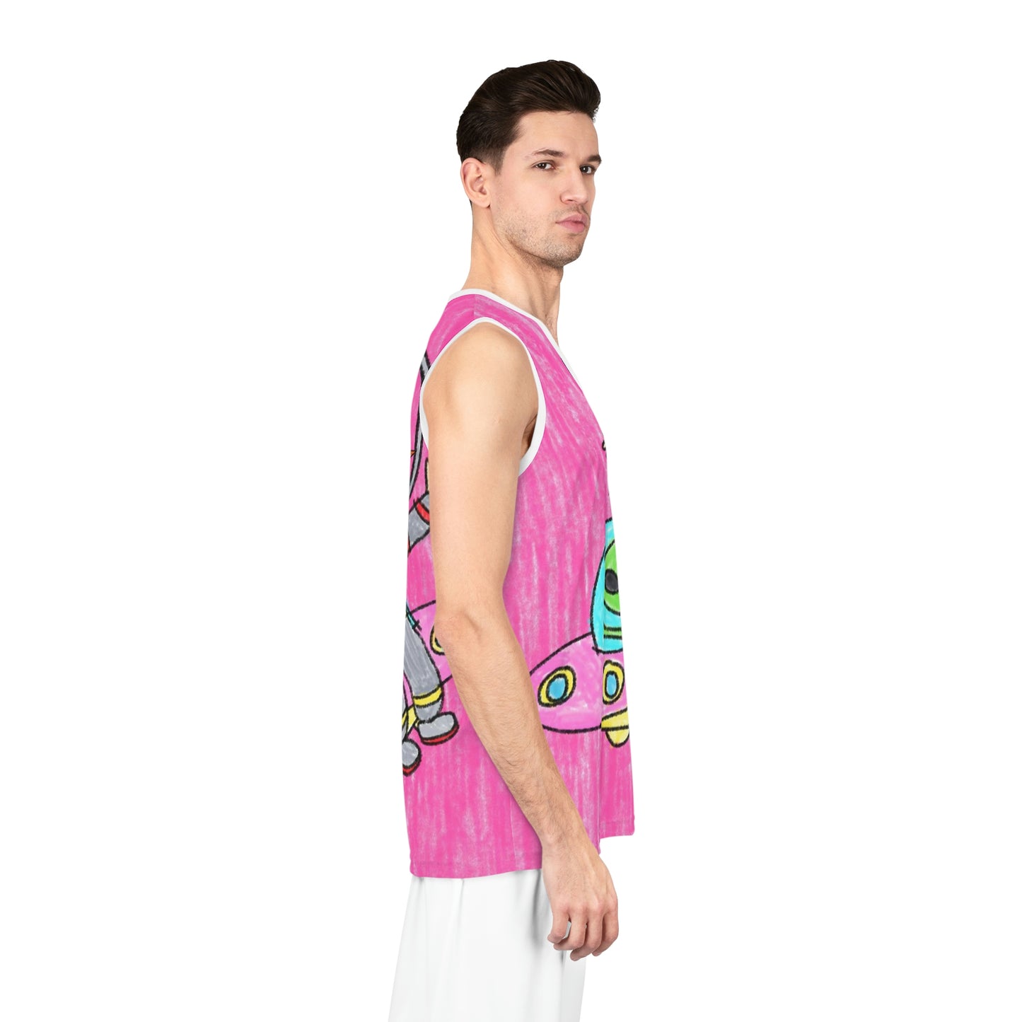 Veggie Visi Alien Vegetable Visitor UFO Basketball Jersey