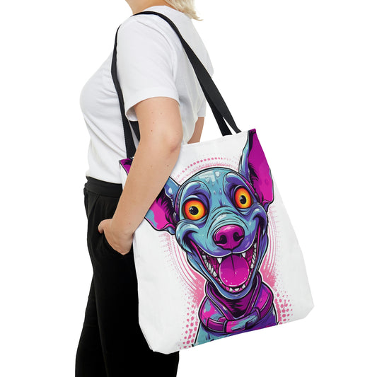 Dog Alien Retro Cartoon Style Tote Bag (AOP)