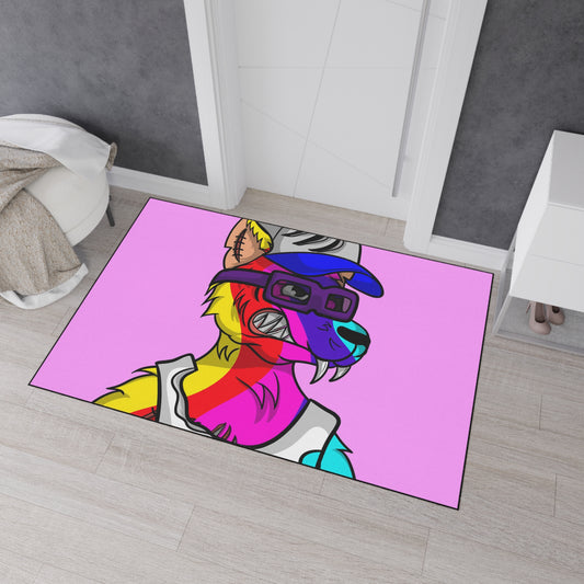 Alfombrilla de suelo resistente Pride Wolf Wolve Cyborg