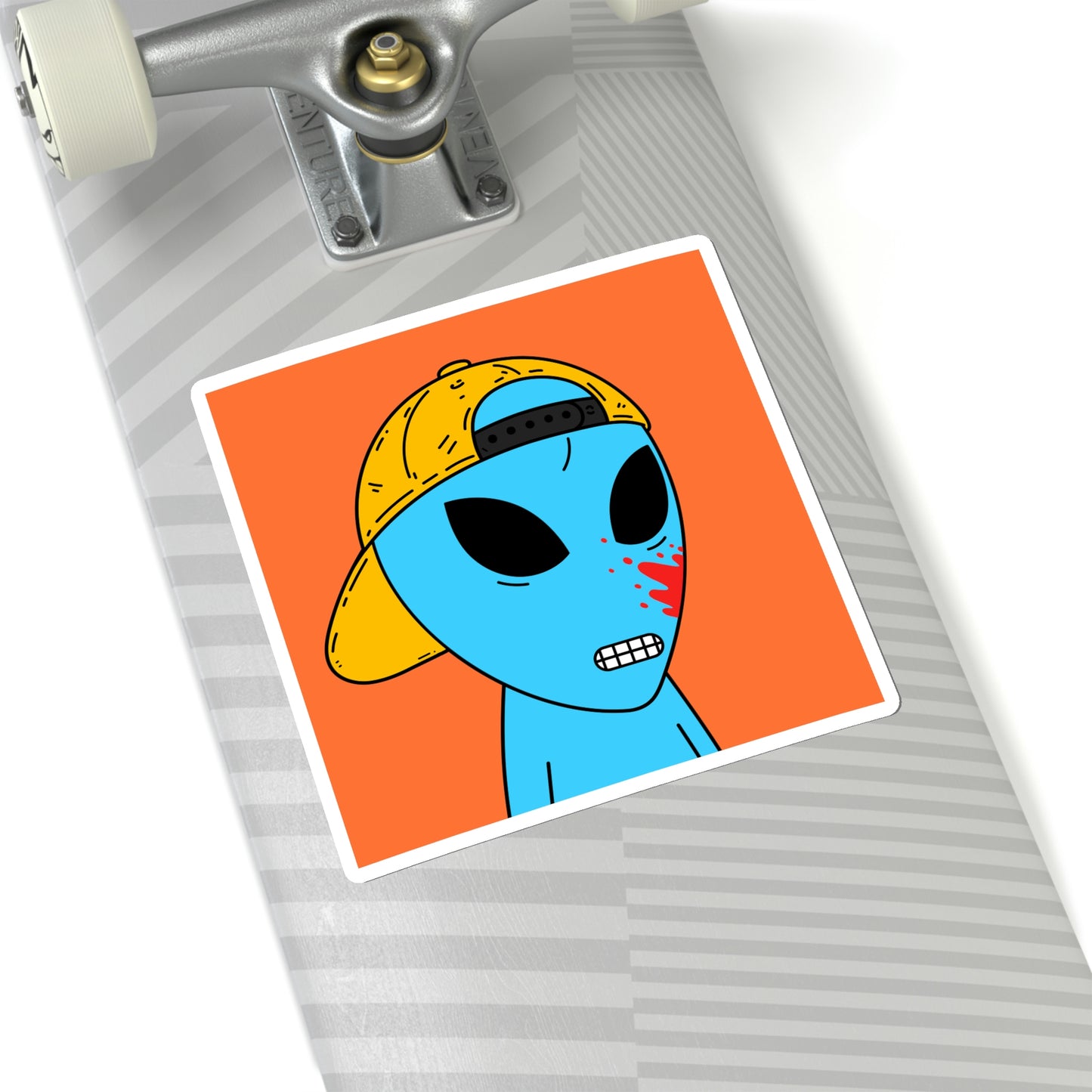 Alien Blue Blood Visitor Kiss-Cut Stickers