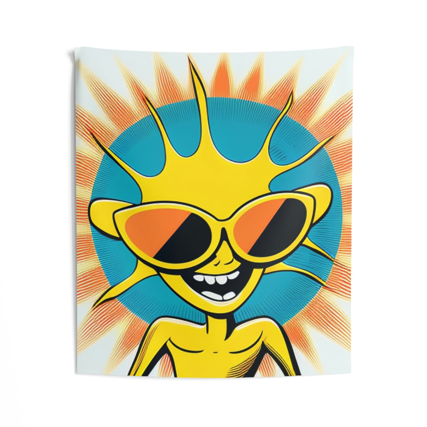 Alien Sunshine Anime Cartoon Style Indoor Wall Tapestries