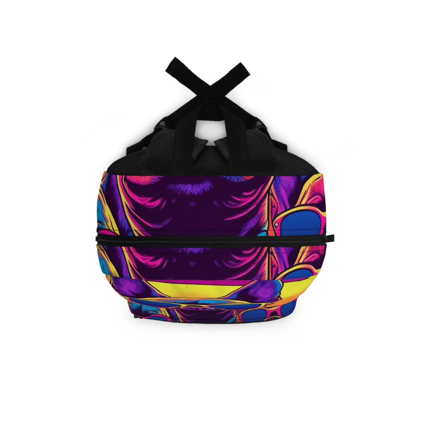 Dibujos animados retro de Bulldogs franceses Synthwave - Diseño animado de verano Mochila