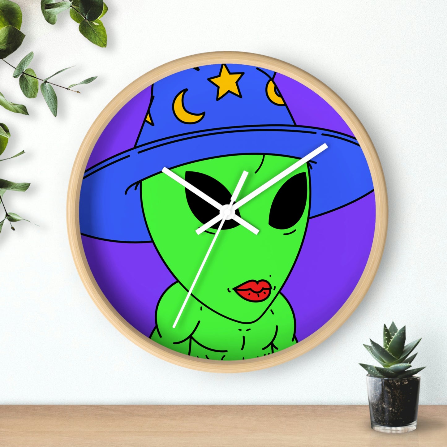 Witch Wizard Magic Alien Wall clock