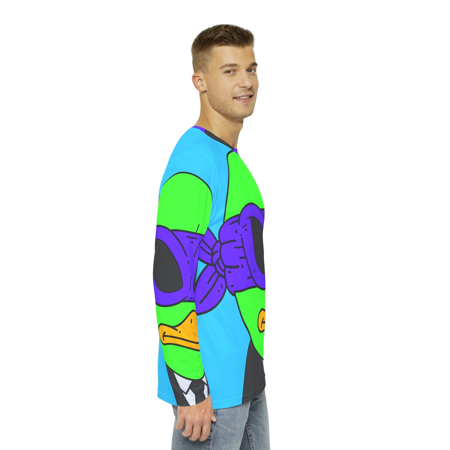 Alien Visitor 751 men's Long Sleeve AOP Shirt