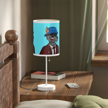 Maroon Suit Business Werewolf Lamp on a Stand, US|CA plug