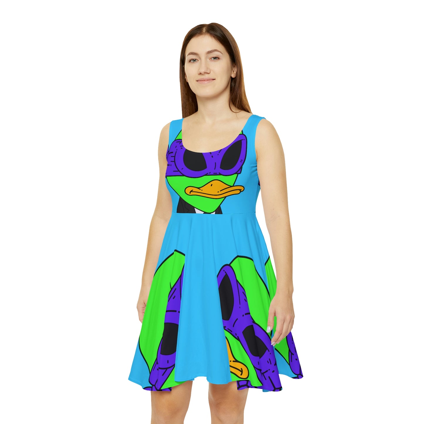 Vestido skater para mujer Alien Visitor 751 Outer Space 