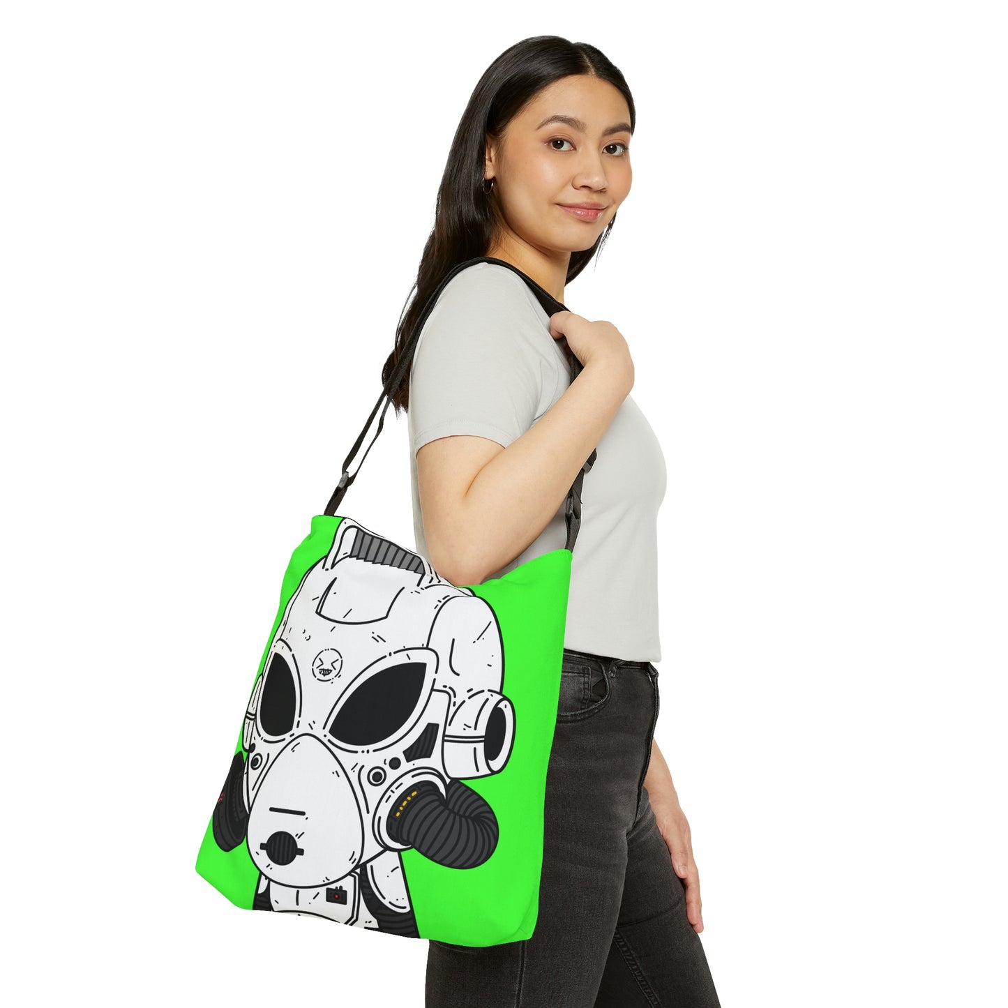 Alien LOL Visitor Adjustable Tote Bag (AOP)