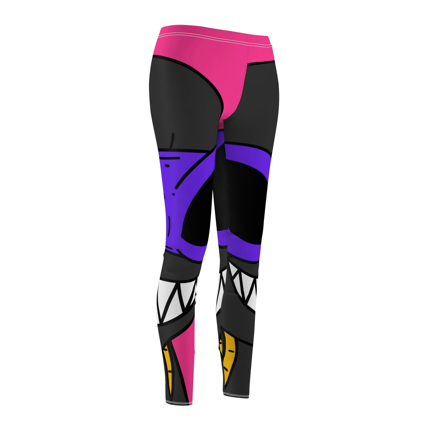 Dark Ninja Warrior Alien Visitor Cut & Sew Casual Leggings