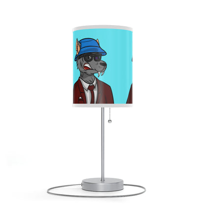 Maroon Suit Business Werewolf Lamp on a Stand, US|CA plug