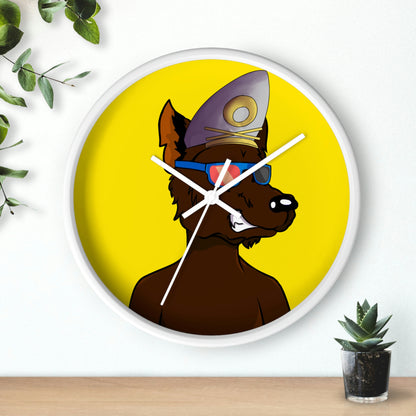 Ship Captain Wolve Wall clock