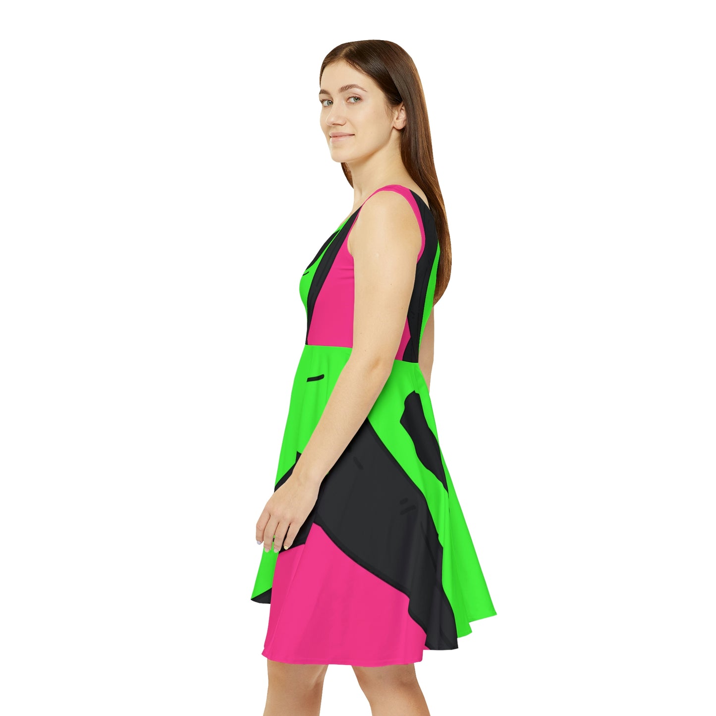 Anonymous Anon Alien Visitor Women's Skater Dress (AOP)