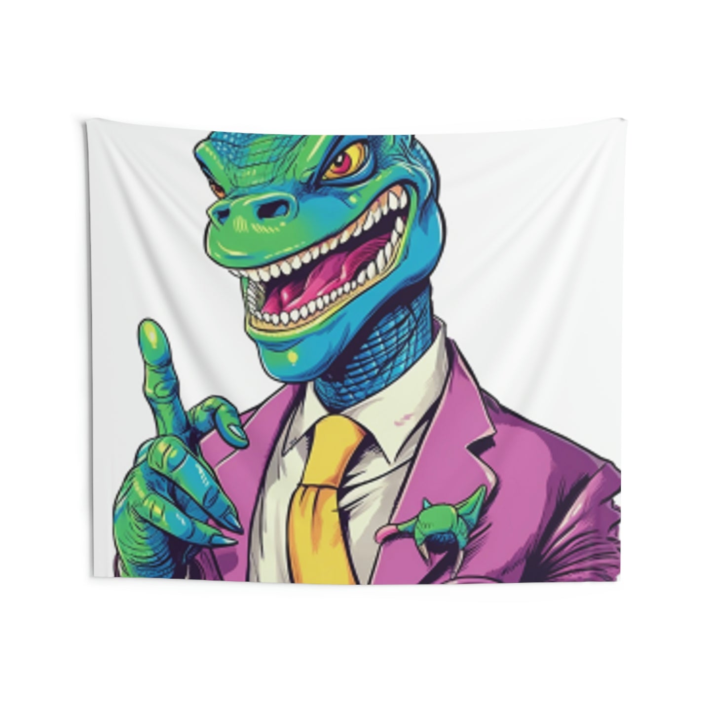 Business Dinosaur CEO Savy Indoor Wall Tapestries