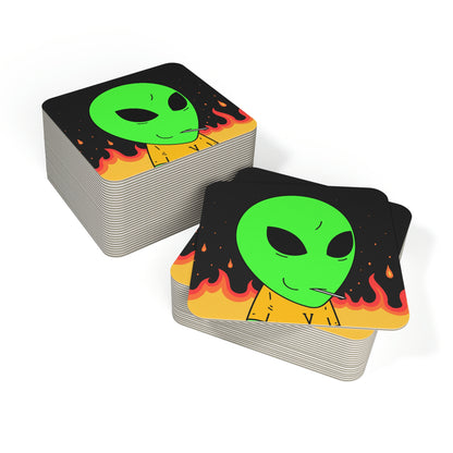 Fire Alien Species Sci Fi Coasters (50, 100 pcs)