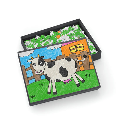 Cow Milk Farm Animal  Character Puzzle (96, 252, 500, 1000-Piece)