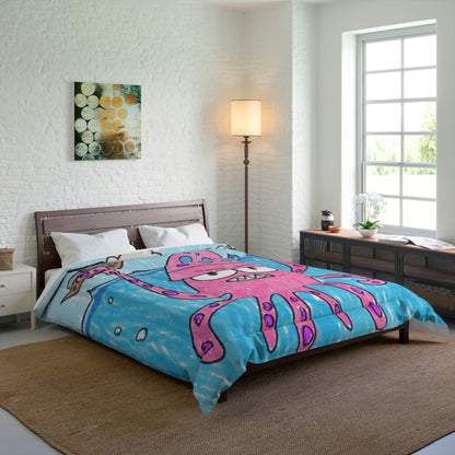 The Kraken Octopus Clean Graphic Comforter