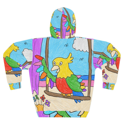 Loro amante de los animales, regalo perfecto para propietarios de loros, sudadera con capucha unisex AOP