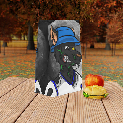 Black Wolf Full Moon Cyborg Werewolve Polyester Lunch Bag